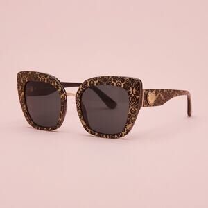 NWT Dolce & Gabanna Gold Floral Sunglasses